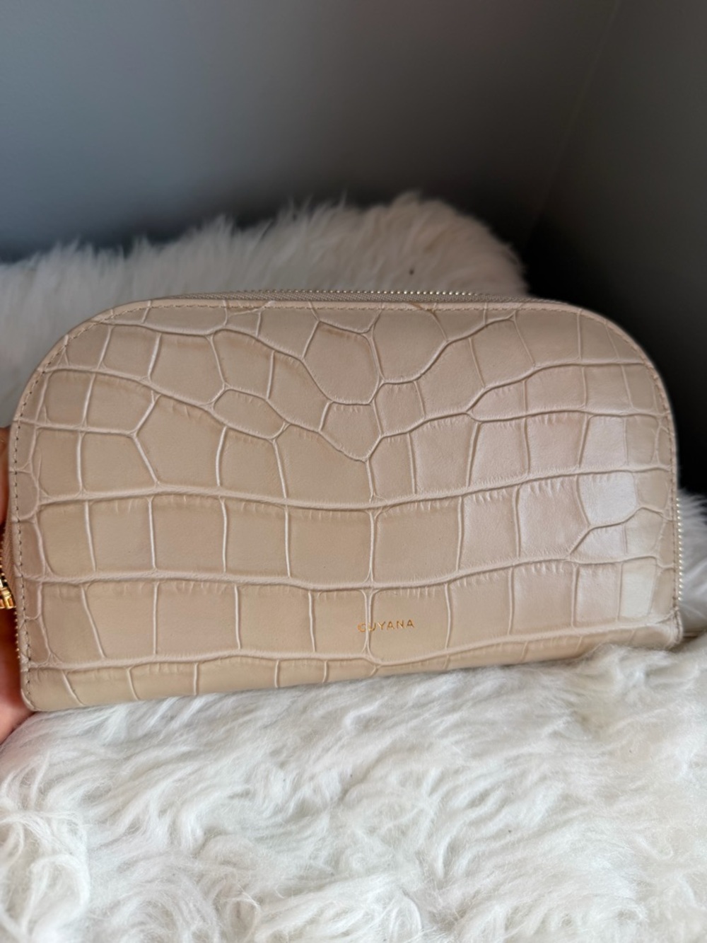 cuyana duo zip wallet croco - Picture 4 of 9